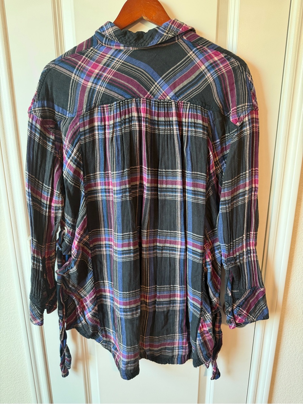 ⚡️Free People Nordic Day Oversized Plaid Button-Up - Picture 3 of 5